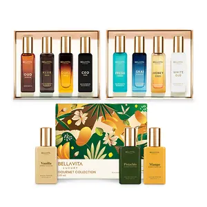 BellaVita Luxury Complete Perfume Gift Bundle | Women, Men & Unisex Eau De Parfum Minis | 3 Premium Sets, 11 Long-Lasting Fragrances | Floral, Oud & Gourmand Scents | Portable Perfume Kit