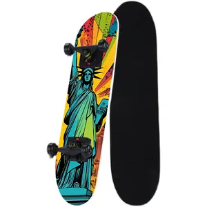 1 piece skateboard trend decorative sticker, creative personality cool self-adhesive four-wheel skateboard sticker, easy