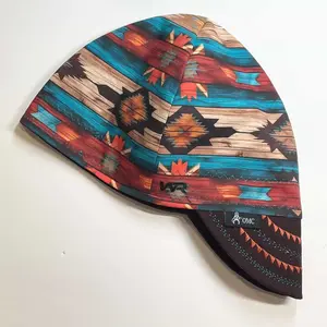 Aztec Welding Cap, Deep Crown, Black Line design