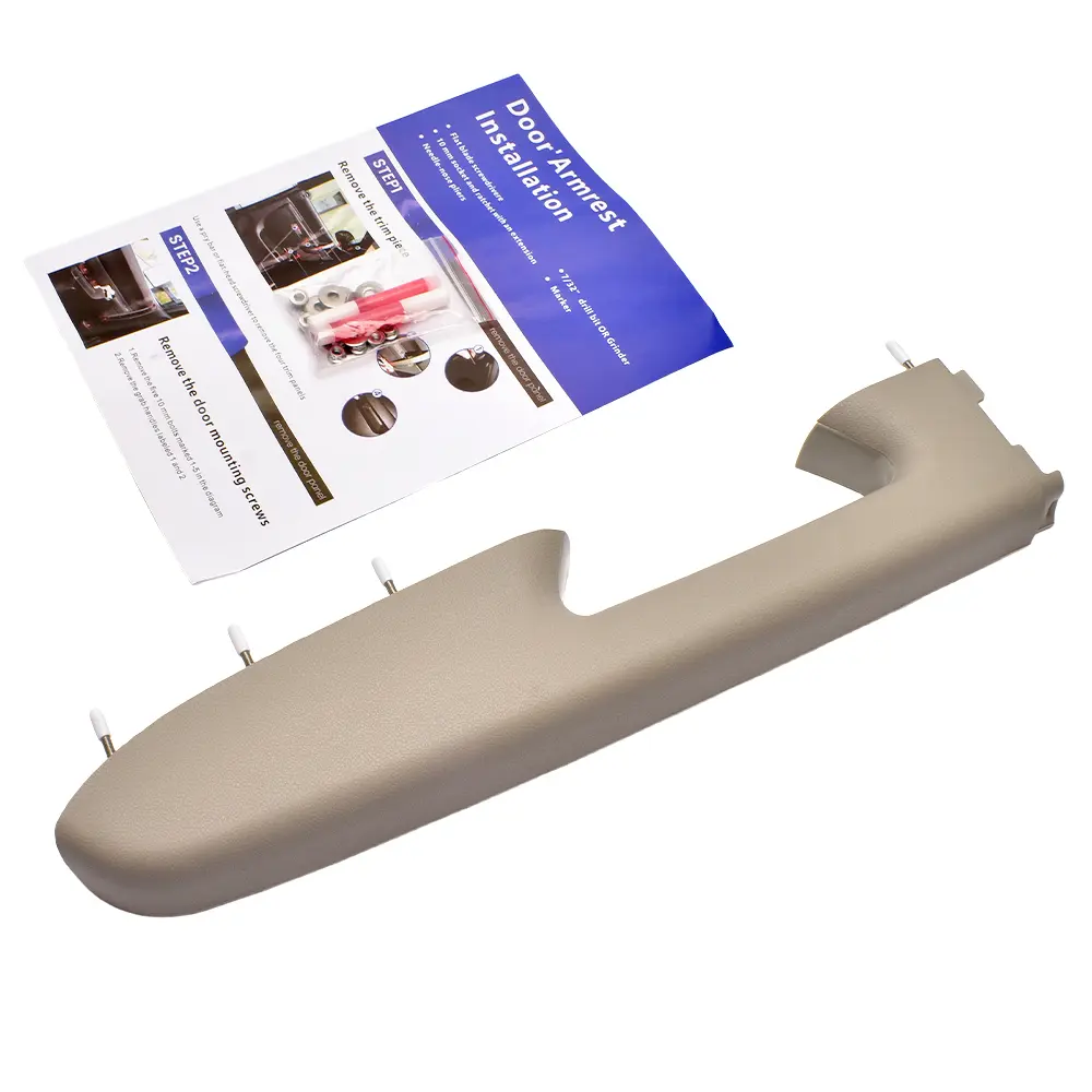 22818466 Front Left Driver Side Armrest Repair Kit for 2010-2014 Chevy Silverado & GMC Sierra 1500 2500HD 3500HD Interior Door Panel Handle – Door Release Handle is Below Vertical Door Armrest