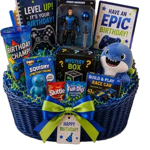 Level Up Birthday Basket Small