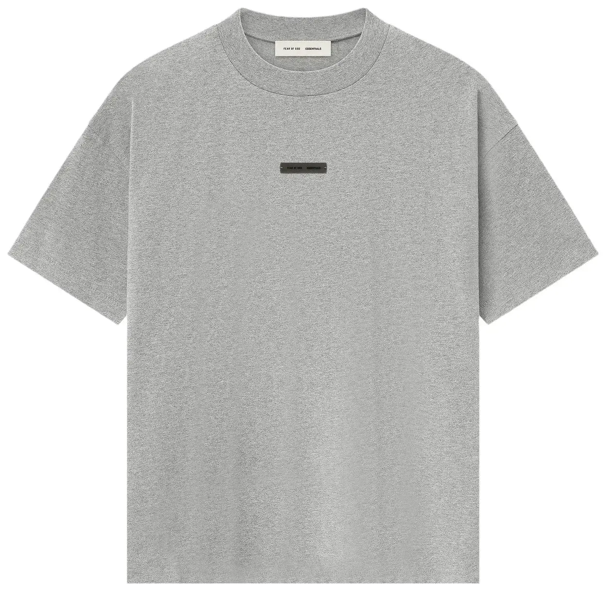 Fear Of God Essentials "Concrete Heather" Tee Shirt OVERSIZED Fit Summer Clothes New