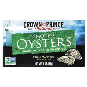 Crown Prince Natural Smoked Oysters, In Olive Oil, 3 oz (85 g)
