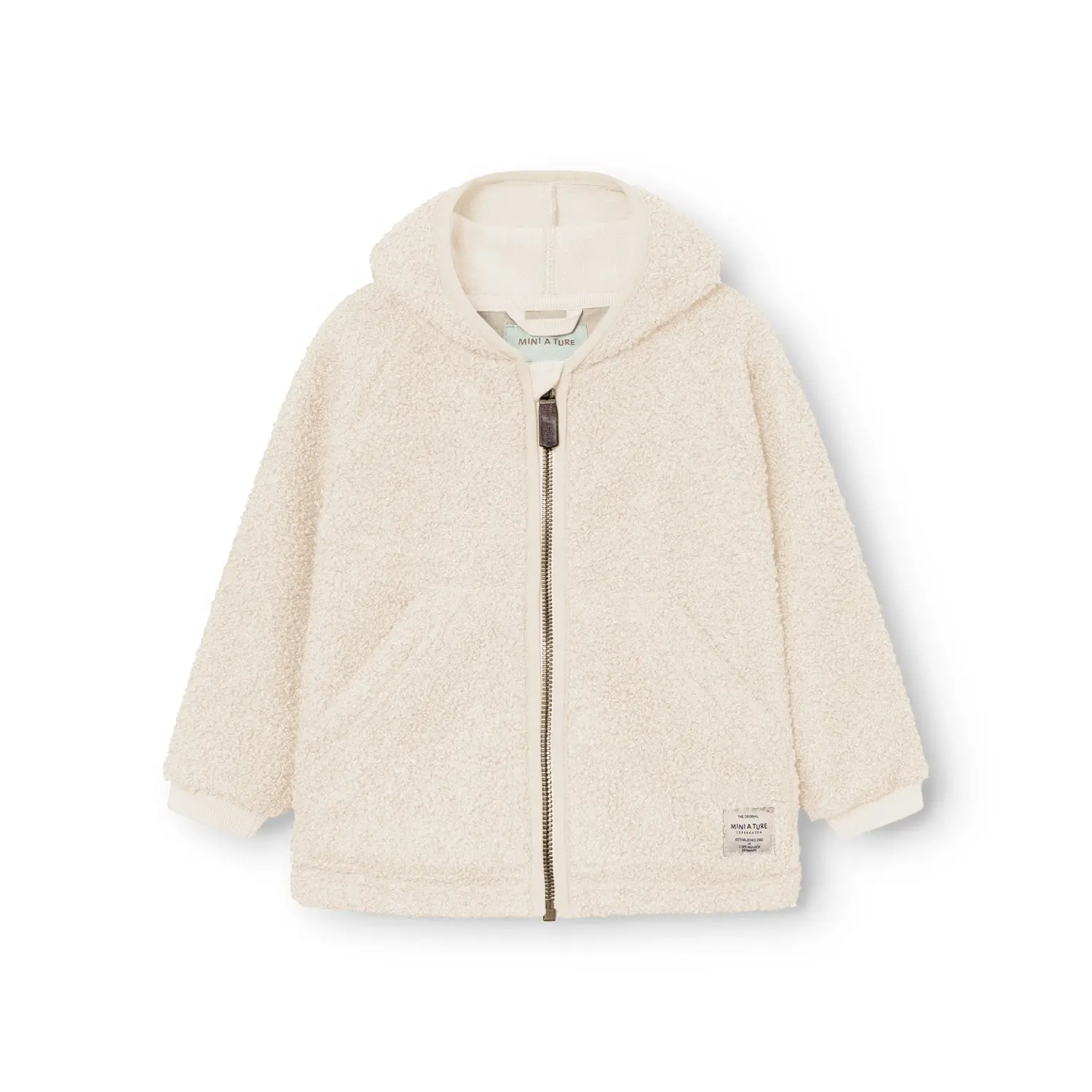 Mini a Ture MATLIFF teddyfleece jacket. GRS-Angora Cream
