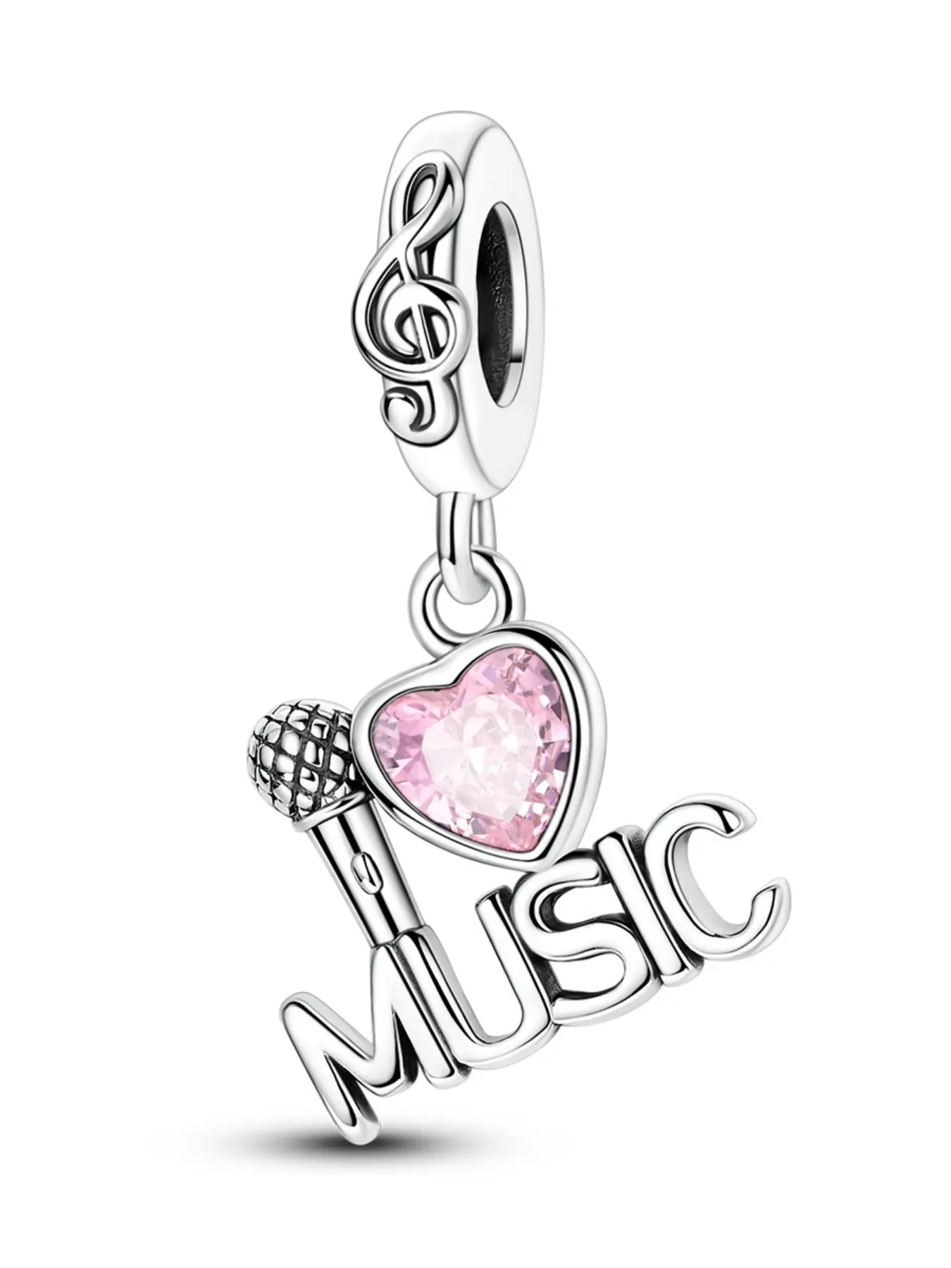 Music Lover Pendant Necklace, Exquisite Trendy Pendant, Lightweight Letter Design DIY Jewelry Accessory, Casual Trendy Jewelry, Ideal Gift for Girlfriend on Valentine's Day/birthday, Letter Charm, Alphabet Detail Pendant, Jewelry Gifts