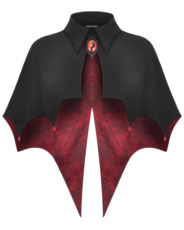 New Halloween Cool Medieval Vampire Cape Renaissance Retro Cloak Halloween Stage Performance Costume