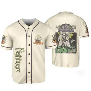 Halloween Oogie Boogie Jersey Shirt, Custom Oogie Shirt, Halloween Baseball Shirt, Horror Baseball Jersey, Nightmare Before Christmas