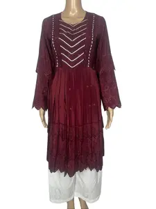 Afghani Hazaragi Do Damana, Dress for women embroidery traditional clothes  لباس افغانی هزارگی دو دامنه