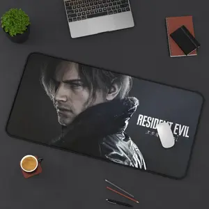 Resident Evil Requiem Leon Desk Mat | RE9 gaming mousepad
