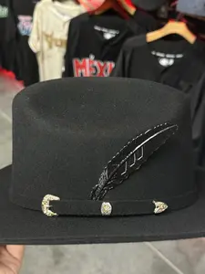 STAINLESS STEEL HAT FEATHER (PREMIUM BLACK)