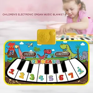 Baby Piano Animal Music Mat, Interactive Early Education Toy, Parent-Child Interaction, Holiday Gift, No Batteries Included