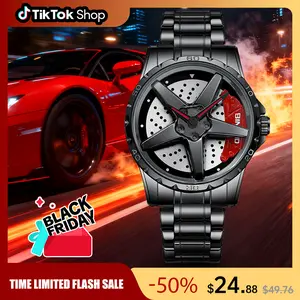 Men's Racing Steering Wheel Watch – Luxury Sporty Design, Water-Resistant, Luminous Dial, Adjustable Strap | Boasting a Minimalist Aesthetic, Elegant & Durable, Your Ideal Choice for Daily Wear