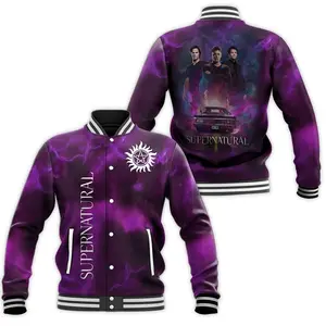 Winchester Brothers Varsity Jacket, Supernatural Series Inspired Bomber, Cozy Mystery Streetwear, Iconic Television Fan Gift Idea