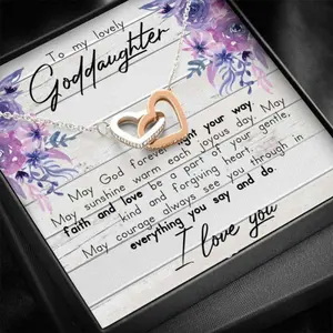 Goddaughter Necklace, Goddaughter Gift From Godmother, Goddaughter Baptism, First Communion, Confirmation Gift, Beautiful Necklace for Daughter - Perfect Gift for Birthdays, Holidays, or Special Occasions