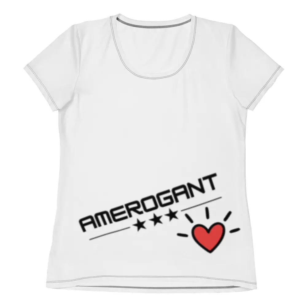 Amerogant= Women's athletic t-shirt