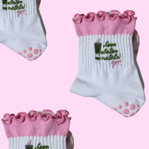 Love Pilates So Matcha grip sock