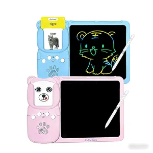 KidGenius Talking Flash Cards & Doodle Board, Easter Gift, Speech Therapy Toy, Screen-Free Toddler Activity