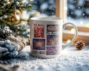 Per Aspera Ad Astra Mug Red Rising Inspired Mug Book Lover Mug