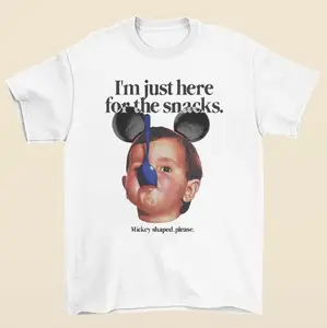 I’m Just Here for Snacks T-Shirt Highlighting Magic Kingdom Theme with #Mickey Shape and Fun Graphic Design Sweatshirt, Hoodie, Comfort Colors