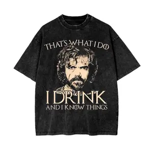 tyrion lannister Washed tee,  Game of Thronee Shirt, Best TV Series 2025, Gift for GOT Fan, Classic Movie Lover T Shirt, Vintage Washed shirt, Acid Wash tee, Unisex Vintage Graphic Movie Tee, Film Fan Gift