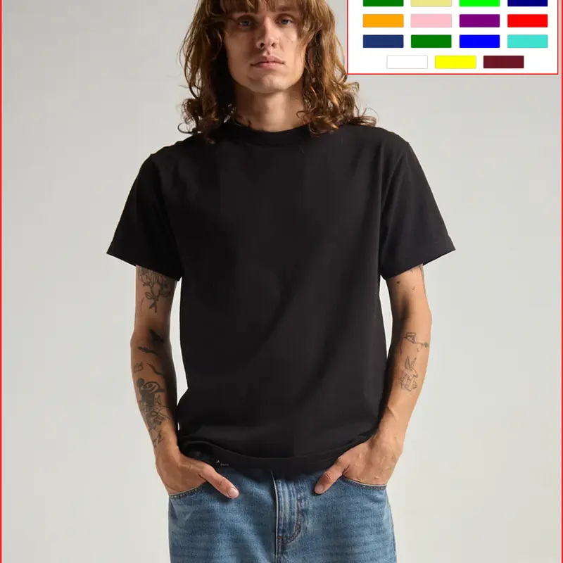 Shaka Wear SHASS Men's 6 oz. Heavyweight 18 Singles Yarn Soft-Spun Cotton Fabric Top - Crew Neck, Short Sleeves, Classic Fitted Male Clothing, Easy-to-Style Plain Casual Active Men's T-Shirt