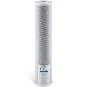 Whole House Water Filter Replacement Cartridge 4.5 x 20 Inches CTO Carbon Block Filtration For Point Of Entry Systems, Compatible With Most 4.5x20 In Filtration Setups, Reduces Chlorine Taste, Sediment, And Odors, 1 Pack