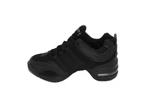 Jazz Shoes Lace up Sneakers Mesh Slip Thick Soled Jazz Dance Shoes Cushion Lady Girls Modern Breathable Air Cushion Split Sole HipHop Dance Athletic Walking Shoes with Arch Support