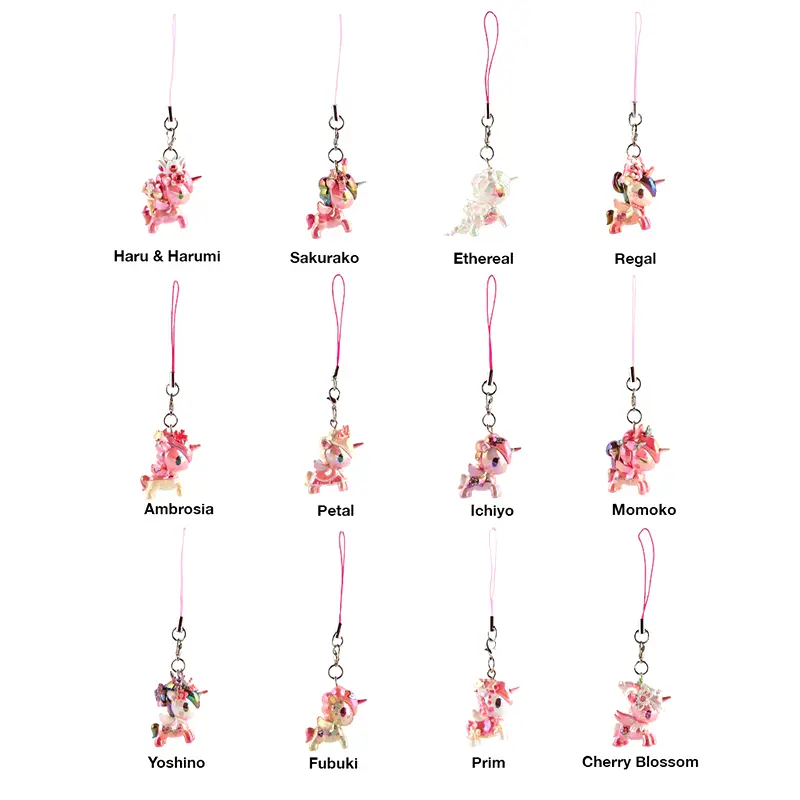 SEALED - Shimmer Cherry Blossom Unicorno Frenzies Blind Box - (1 Sealed Blind Box, 1 Keychain)