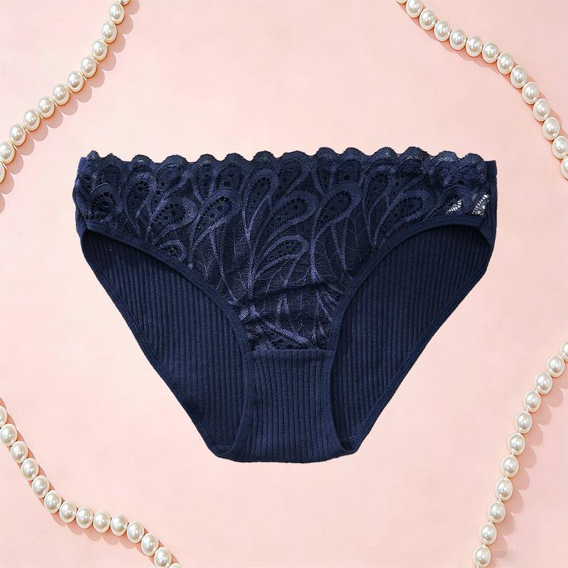 12pcs Sexy Cutout Lace Ruffle Trim Women’s Panties, Skin-Friendly, Butt-Lifting, Breathable Triangle Style 12pcs Sexy Cutout Lace Ruffle Trim Women’s Panties, Skin-Friendly, Butt-Lifting, Breathable Triangle Style