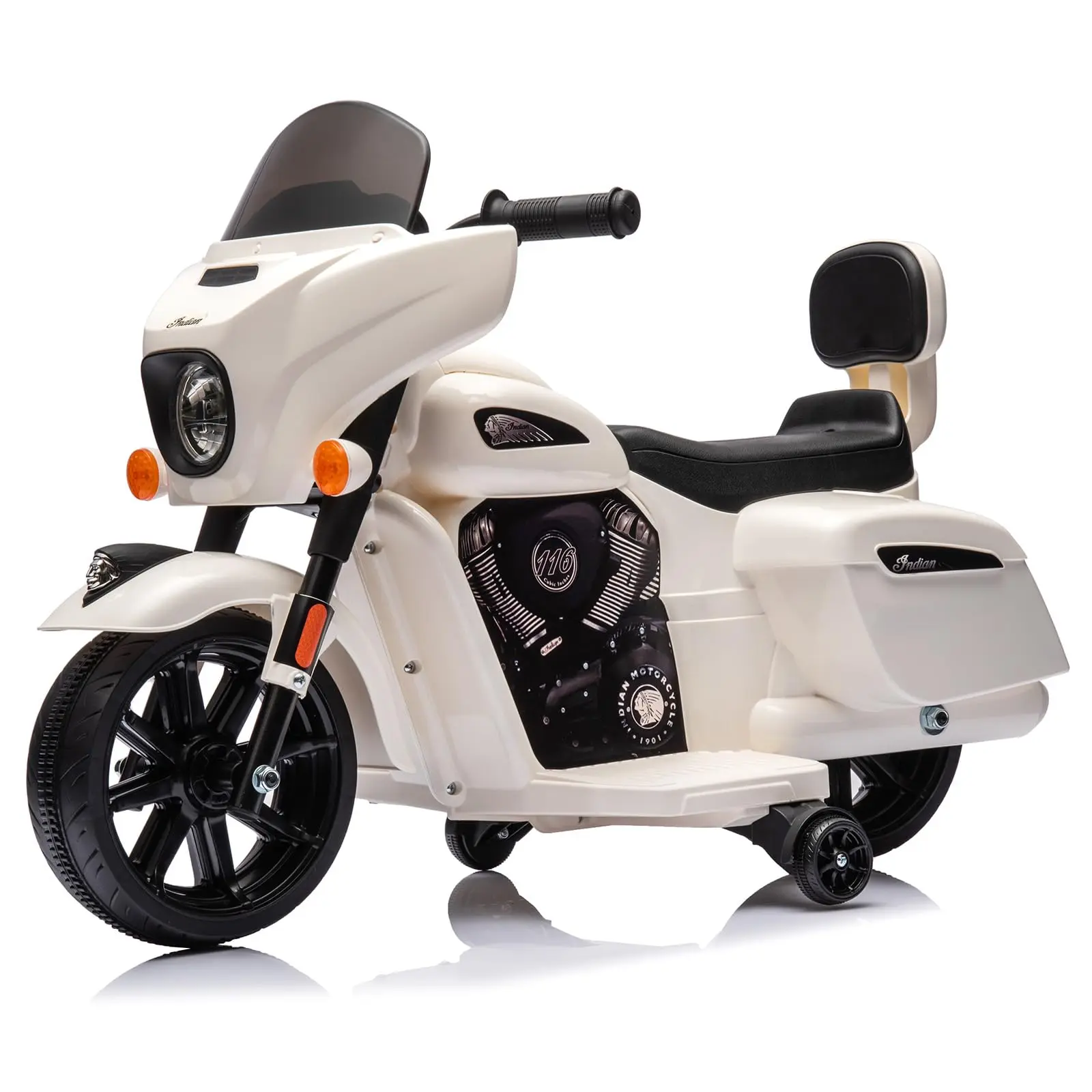 GARVEE 6V Electric Ride-On Motorcycle for Toddlers 1-3 with Licensed Design, USB, AUX, Music, and Headlight - Safe and Fun Dirt Bike for Young Riders