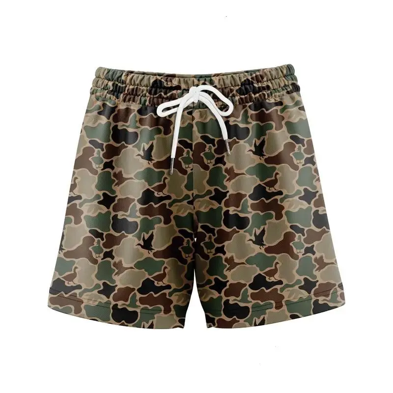 Hunting Camo Mesh Shorts, Camo Shorts for Summer, Camo Mesh Design for Men & Women Ideal Gym Wear & Gifts Breathable & Comfortable