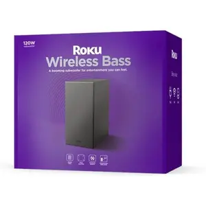 Roku Wireless Bass, Slim Subwoofer Streambar, Streambar Pro Wireless Speakers