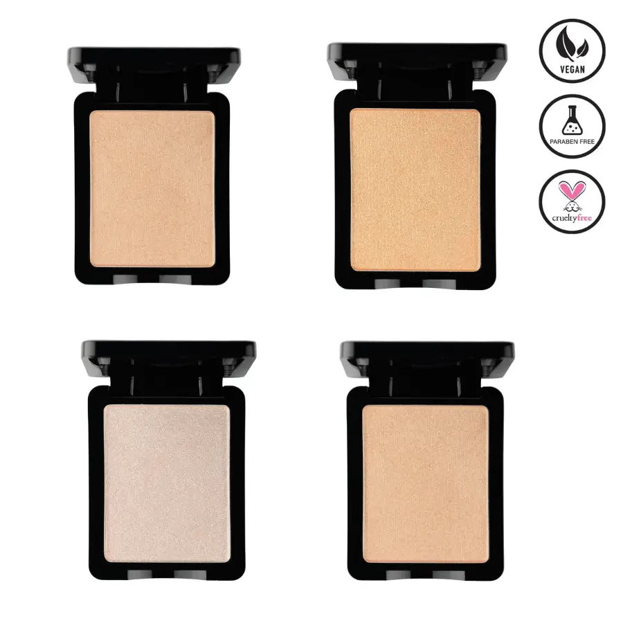 ARMAF BEAUTE What a Glow Highlighter - Topaz, Amber, Rhodolite, Rose Quartz Radiant Bronzer Powder for Adults, Glowup Glow Finish, Luminous, 18-Month Shelf Life, Single Item