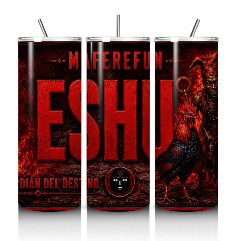 Tumbler Eshu 20oz – El Guardián del Destino