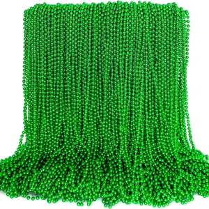 St Patrick's Day Bead Chain Set, 33-Inch Festival String Necklace, Irish St Patricks Party Accessory, Perfect Birthday Gift