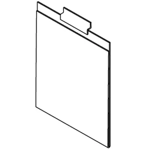 AMKO  11 x 8.5 in. Horizontal Slatwall Sign Holder
