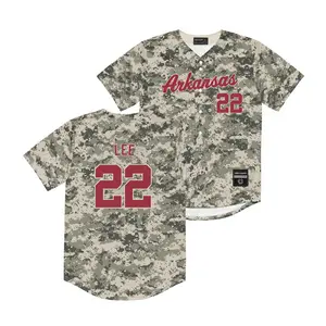 Arkansas Baseball Camo Jersey  - Peyton Lee