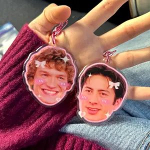Heated Rivalry Shane And ILya Keychains, Cute Hudson Williams and Connor Storrie Charm, Romance Hockey Keychains, Valentine Gift
