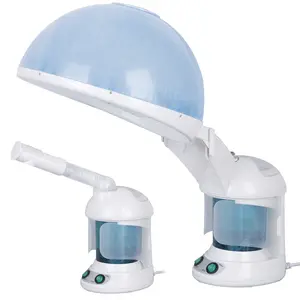 Zeny 3-in-1 Portable Ionic Ozone Facial Steamer with Hood - 350W, 1-Button Operation, Hot Mist Hair Therapy Sauna Spa, Durable Personal Care Device, Pore-Cleansing, UV Protection, Relaxing Nozzle, Essential Oils Compatible, for Dry Skin & Hair