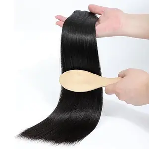 MISS ROLA 16A Raw Human Hair Super Double Drawn Silky Straight Vietnamese Hair 4 Bundles, Premium 100% Unprocessed Virgin Hair Extensions, Thick Full Ends, Natural Black Silky Soft, Luxury Reusable