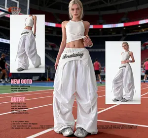 Hip-pop Baggy Pants Pant Snowboard Trousers Women's Sweatpants Graphic Pants Drawstring Waist Hippop Trousers Classic Street Style Badass Alternative Fashion Fans Bold edgy Harajuku streetwear lovers  Gift for Birthday Holiday Christmas Unisex