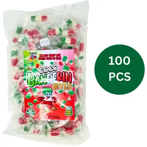 Mexican Coconut Candy 1 Pound Fiesta Pack - 100 Pieces of Authentic Dulce De Coco Banderitas Pinatera for a Sweet and Colorful Experience