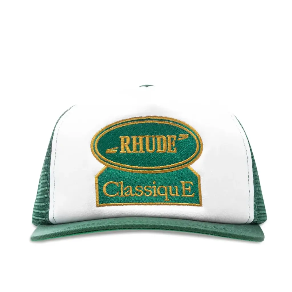 Rhude Classique Hat Hunter Green/White - Hunter Green/White