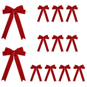 12pc, Velvet, butterfly knots are suitable for weddings, birthdays, beach parties, baby parties, bridal parties, thank you gift bag accessories