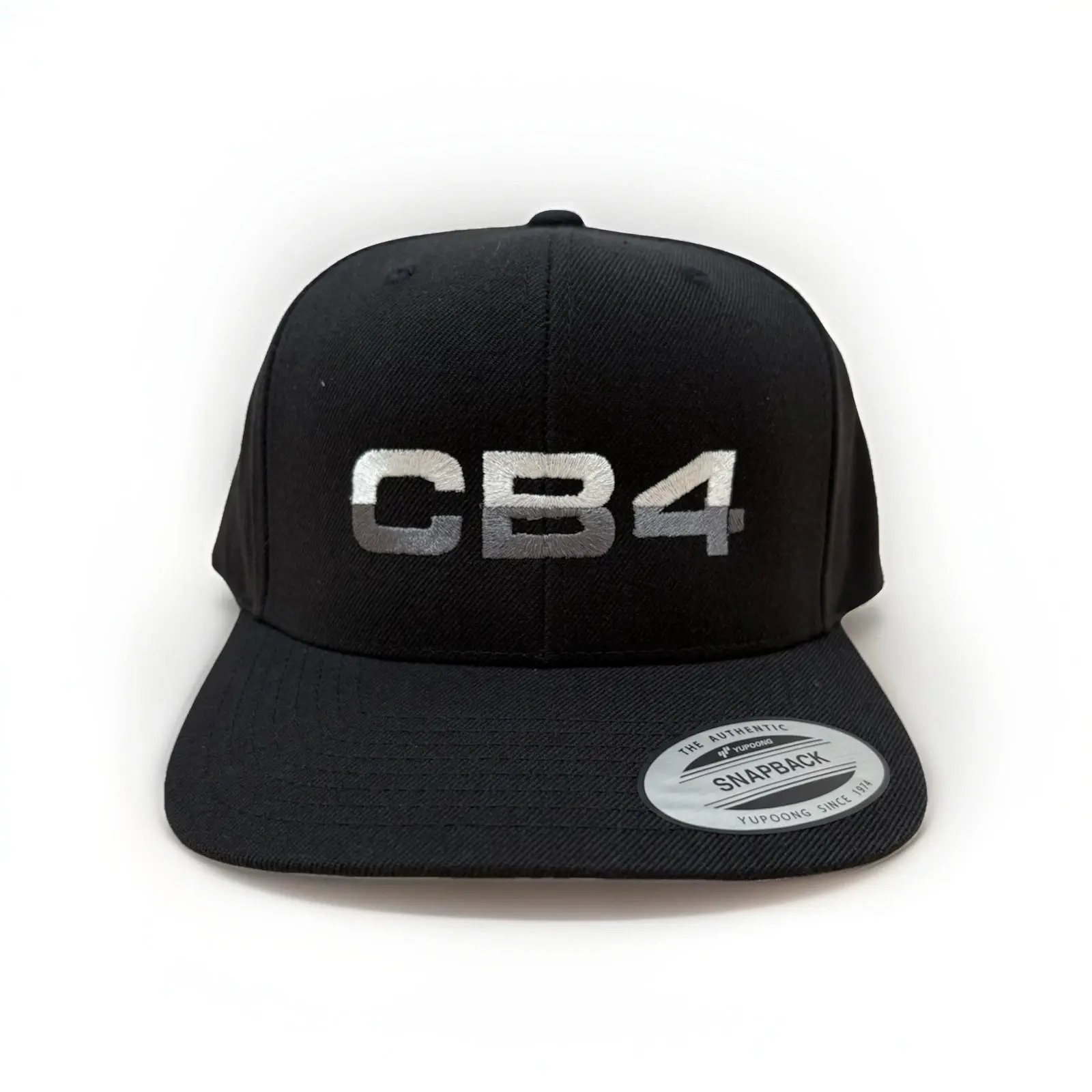 Yupoong Black Snapback Cb4 Baseball Hat Cap