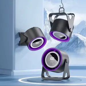 Desktop Fan Turbo Table Fan 100-Speed Digital Display Low Noise Rechargeable Battery Dual Adjustment Modes Quiet Cooling Portable for Office & Travel