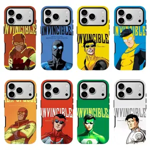 Viltrumite Conquest Insignia Phone Case — Featuring Omni-Man & Invincible Logos — Compatible with iPhone 11–17 Pro MaxPlus