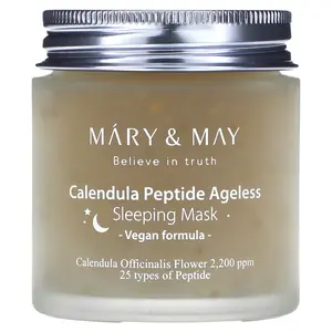 Mary & May Calendula Peptide Ageless, Sleeping Beauty Mask, 3.88 oz (110 g)