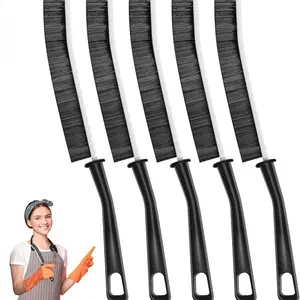 Mom's Ultimate Crevice Cleaner Pack - 5 Multifunctional Hard Bristle Brushes for Tile Grout, Window Tracks & Hidden Grime Home Tools Gadgets Handle Cleaning,Multifunctional Gap Scrub, Bathroom Cleaner Tools for Household Use,brush pro Hardware Hammer sum
