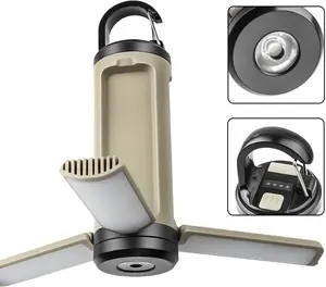Camping Lantern Outdoor Camping echargeable Portable Solar USB Capacity Emergency Power Supply for Indoor Outdoor Home Emergency Light Power Outages Hiking Hurricane Led Rechargeable Flashlights Refillable Windproof Torch